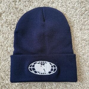 🔴Wu-Tang Beanie WuTang Globe Navy Blue Rza Gza ODB